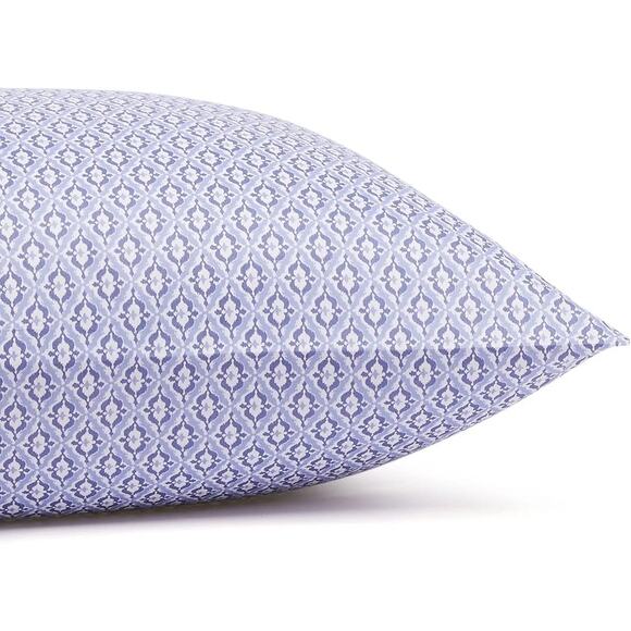 Amazon Basic Twin 3-Piece Microfiber Bed Sheet Set Blue Damask Soft Wrinkle-Free - Picture 7 of 7